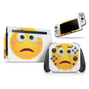 Teary Sad Friendly Emoticons // Skin Decal Wrap Kit for Nintendo Switch Console & Dock, Joy-Cons, Pro Controller, Lite, 3DS XL, 2DS XL, DSi, or Wii - Vinyl Skin Wrap for Nintendo Switch 2, OLED, Lite, Pro Controller, Wii & Classic Handhelds