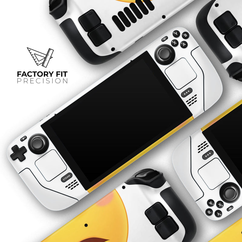 Teary Sad Friendly Emoticons // Full Body Skin Decal Wrap Kit for the Steam Deck handheld gaming computer