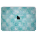 MacBook Pro with Touch Bar Skin Kit - Teeny_Tiny_White_Polka_Dots_on_Aqua_Watercolor-MacBook_13_Touch_V3.jpg?