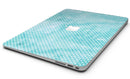 Teeny Tiny White Polka Dots on Aqua Watercolor - MacBook Air Skin Kit