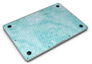Teeny Tiny White Polka Dots on Aqua Watercolor - MacBook Air Skin Kit