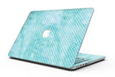 Teeny Tiny White Polka Dots on Aqua Watercolor - MacBook Pro with Retina Display Full-Coverage Skin Kit