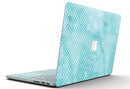 Teeny Tiny White Polka Dots on Aqua Watercolor - MacBook Pro with Retina Display Full-Coverage Skin Kit