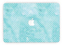 Teeny Tiny White Polka Dots on Aqua Watercolor - MacBook Pro with Retina Display Full-Coverage Skin Kit