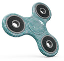 Teeny Tiny White Polka Dots on Aqua Watercolor Full-Body Fidget Spinner Skin-Kit