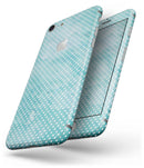 Teeny Tiny White Polka Dots on Aqua Watercolor - Skin-kit for the iPhone 8 or 8 Plus