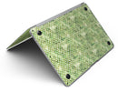 Teeny Tiny White Polka Dots on Green Watercolor - MacBook Air Skin Kit