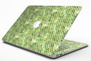 Teeny Tiny White Polka Dots on Green Watercolor - MacBook Air Skin Kit