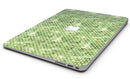 Teeny Tiny White Polka Dots on Green Watercolor - MacBook Air Skin Kit