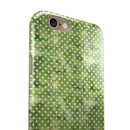Teeny Tiny White Polka Dots on Green Watercolor iPhone 6/6s or 6/6s Plus 2-Piece Hybrid INK-Fuzed Case