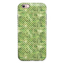 Teeny Tiny White Polka Dots on Green Watercolor iPhone 6/6s or 6/6s Plus 2-Piece Hybrid INK-Fuzed Case