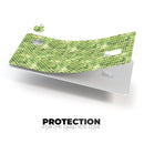 Teeny Tiny White Polka Dots on Green Watercolor - Premium Protective Decal Skin-Kit for the Apple Credit Card