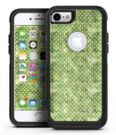 Teeny Tiny White Polka Dots on Green Watercolor - iPhone 7 or 8 OtterBox Case & Skin Kits