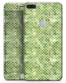 Teeny Tiny White Polka Dots on Green Watercolor - Skin-kit for the iPhone 8 or 8 Plus