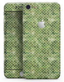 Teeny Tiny White Polka Dots on Green Watercolor - Skin-kit for the iPhone 8 or 8 Plus