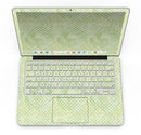 Teeny Tiny White Polka Dots on Light Green Watercolor - MacBook Pro with Retina Display Full-Coverage Skin Kit