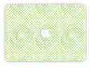 Teeny Tiny White Polka Dots on Light Green Watercolor - MacBook Pro with Retina Display Full-Coverage Skin Kit