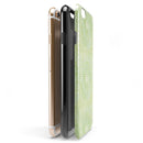 Teeny Tiny White Polka Dots on Light Green Watercolor iPhone 6/6s or 6/6s Plus 2-Piece Hybrid INK-Fuzed Case