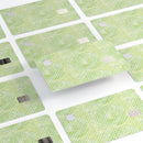 Teeny Tiny White Polka Dots on Light Green Watercolor - Premium Protective Decal Skin-Kit for the Apple Credit Card