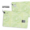Teeny Tiny White Polka Dots on Light Green Watercolor - Premium Protective Decal Skin-Kit for the Apple Credit Card