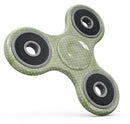 Teeny Tiny White Polka Dots on Light Green Watercolor Full-Body Fidget Spinner Skin-Kit