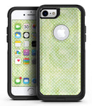 Teeny Tiny White Polka Dots on Light Green Watercolor - iPhone 7 or 8 OtterBox Case & Skin Kits