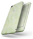 Teeny Tiny White Polka Dots on Light Green Watercolor - Skin-kit for the iPhone 8 or 8 Plus