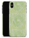 Teeny Tiny White Polka Dots on Light Green Watercolor - iPhone X Clipit Case