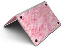 Teeny Tiny White Polka Dots on Pink Watercolor - MacBook Air Skin Kit