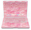 Teeny Tiny White Polka Dots on Pink Watercolor - MacBook Air Skin Kit