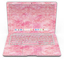 Teeny Tiny White Polka Dots on Pink Watercolor - MacBook Air Skin Kit