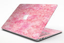Teeny Tiny White Polka Dots on Pink Watercolor - MacBook Air Skin Kit
