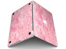 Teeny Tiny White Polka Dots on Pink Watercolor - MacBook Pro with Retina Display Full-Coverage Skin Kit