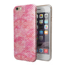 Teeny Tiny White Polka Dots on Pink Watercolor iPhone 6/6s or 6/6s Plus 2-Piece Hybrid INK-Fuzed Case