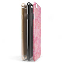 Teeny Tiny White Polka Dots on Pink Watercolor iPhone 6/6s or 6/6s Plus 2-Piece Hybrid INK-Fuzed Case