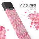Teeny Tiny White Polka Dots on Pink Watercolor - Premium Decal Protective Skin-Wrap Sticker compatible with the Juul Labs vaping device