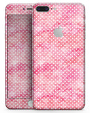 Teeny Tiny White Polka Dots on Pink Watercolor - Skin-kit for the iPhone 8 or 8 Plus