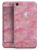 Teeny Tiny White Polka Dots on Pink Watercolor - Skin-kit for the iPhone 8 or 8 Plus