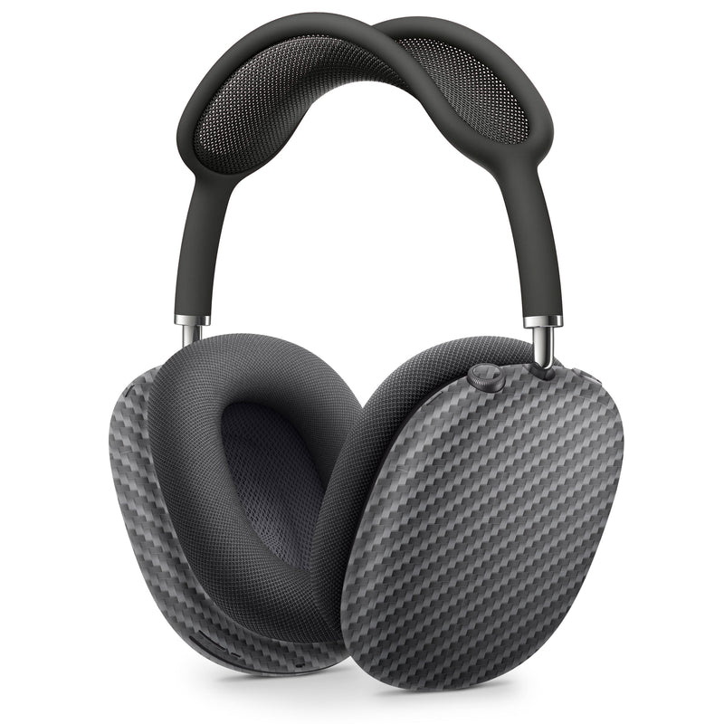 AirPods Max Skin — Textured Black Carbon Fiber | DesignSkinz