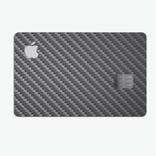 Textured Black Carbon Fiber - Premium Protective Decal Skin-Kit for the Apple Credit Card