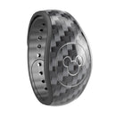 Textured Black Carbon Fiber - Full Body Skin Decal Wrap Kit for Disney Magic Band