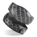 Textured Black Carbon Fiber - Full Body Skin Decal Wrap Kit for Disney Magic Band