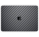 Textured Black Carbon Fiber // Skin Decal Wrap Kit Compatible with the Apple MacBook Pro, Pro with Touch Bar or Air (11, 12, 13, 15 & 16" - All Versions Available)