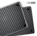 Textured Black Carbon Fiber // Skin Decal Wrap Kit Compatible with the Apple MacBook Pro, Pro with Touch Bar or Air (11, 12, 13, 15 & 16" - All Versions Available)