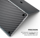 Textured Black Carbon Fiber // Skin Decal Wrap Kit Compatible with the Apple MacBook Pro, Pro with Touch Bar or Air (11, 12, 13, 15 & 16" - All Versions Available)