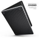 Textured Black Carbon Fiber // Skin Decal Wrap Kit Compatible with the Apple MacBook Pro, Pro with Touch Bar or Air (11, 12, 13, 15 & 16" - All Versions Available)