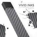Textured Black Carbon Fiber - Premium Decal Protective Skin-Wrap Sticker compatible with the Juul Labs vaping device