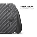 Textured Black Carbon Fiber - Vinyl Skin Wrap for Nintendo Switch 2, OLED, Lite, Pro Controller, Wii & Classic Handhelds