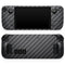 Textured Black Carbon Fiber // Full Body Skin Decal Wrap Kit for the Steam Deck handheld gaming computer