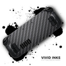Textured Black Carbon Fiber // Full Body Skin Decal Wrap Kit for the Steam Deck handheld gaming computer